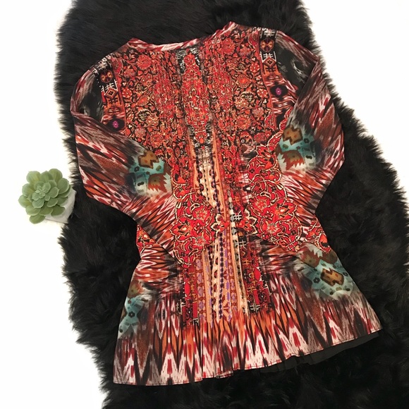 Anthropologie Ranna Gill Embroidered Peasant Top - Picture 6 of 8